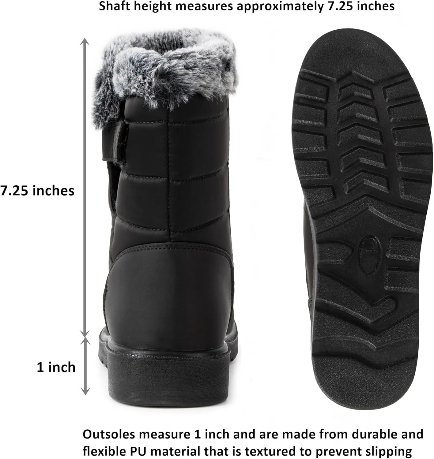 Alpine Swiss Lexie Womens Snow Boots Waterproof Faux Fur Warm Winter Comfortable Booties