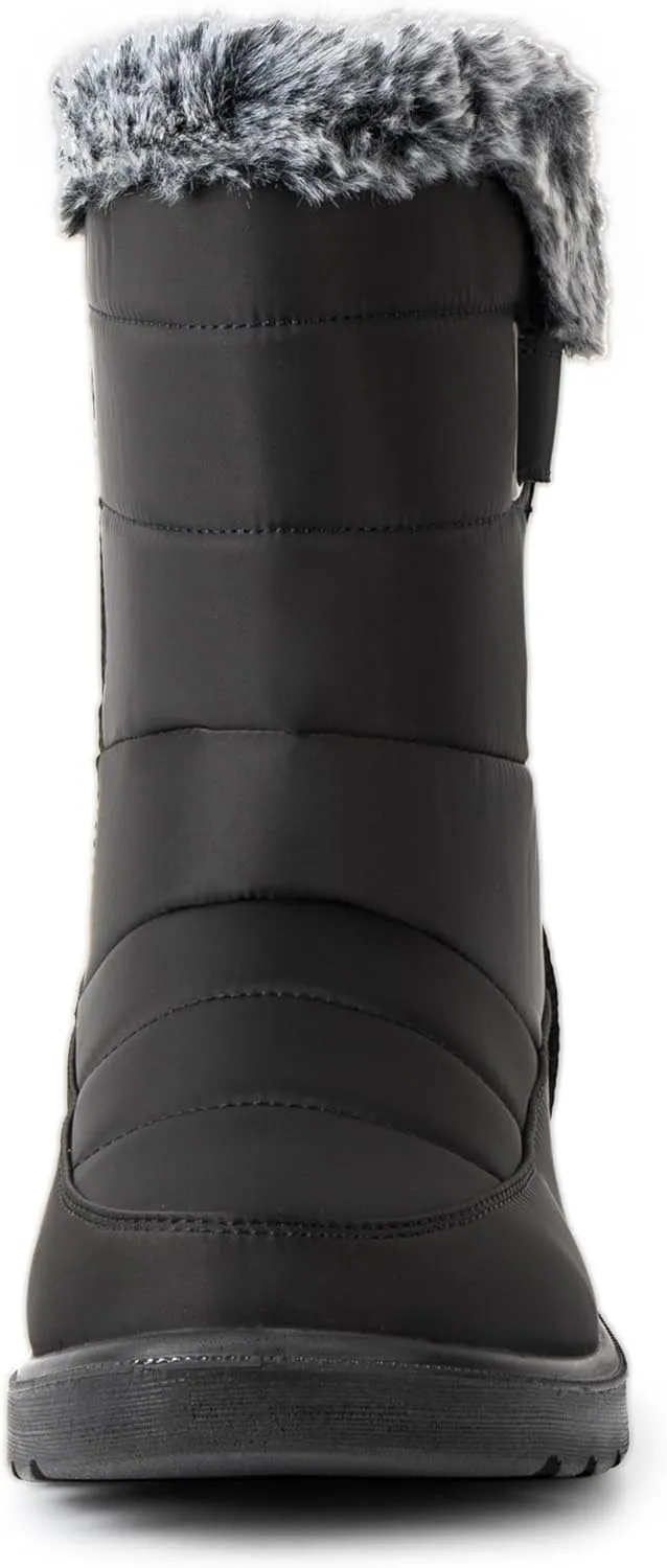 Alpine Swiss Lexie Womens Snow Boots Waterproof Faux Fur Warm Winter Comfortable Booties