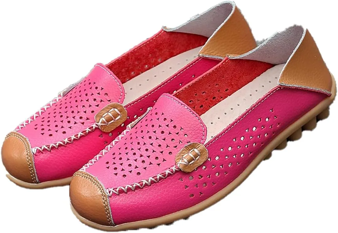 DirraBra owlkay Women's Fashion Breathable Loafers Slip On Casual Walking Shoes Moccasin Comfortable Lightweight Non-Slip Boat Shoes