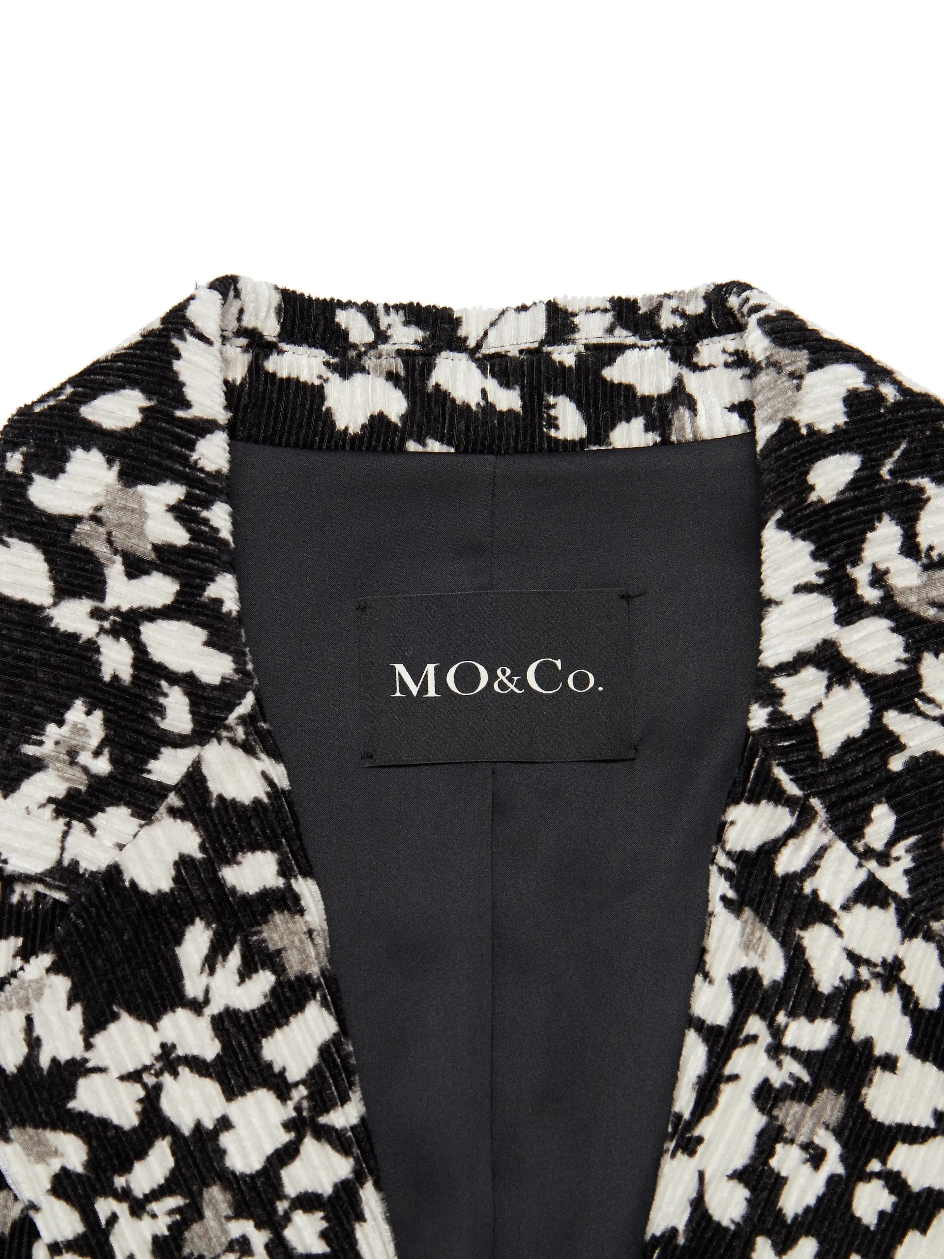 Floral Print Lapel Blazer