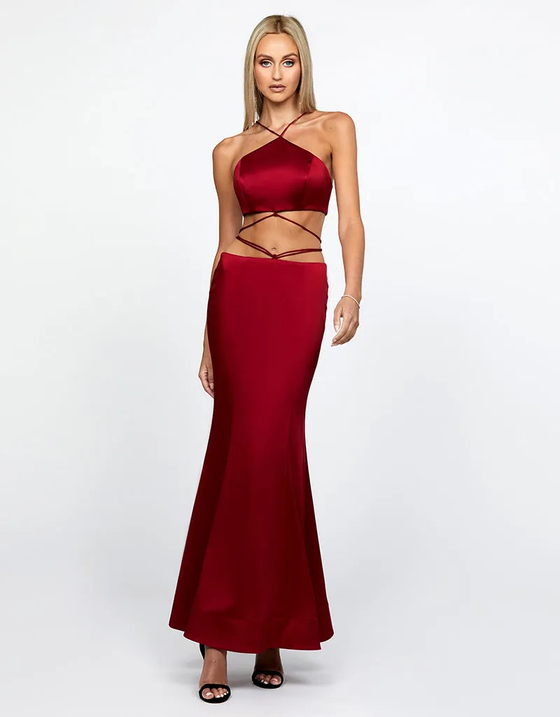 INTY TWO PIECE STRAPPY GOWN B67D29L