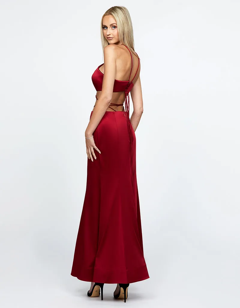 INTY TWO PIECE STRAPPY GOWN B67D29L