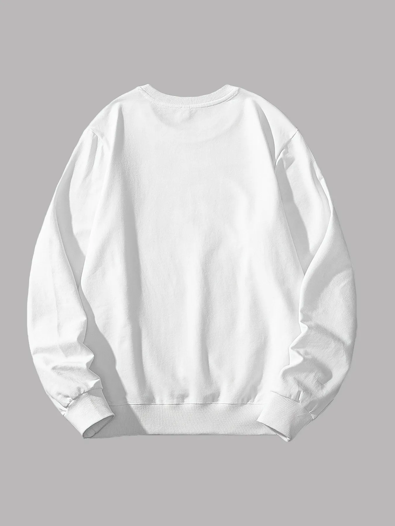 Men's Astronaut Planet Print Autumn Crewneck Casual Sports Sweatshirt