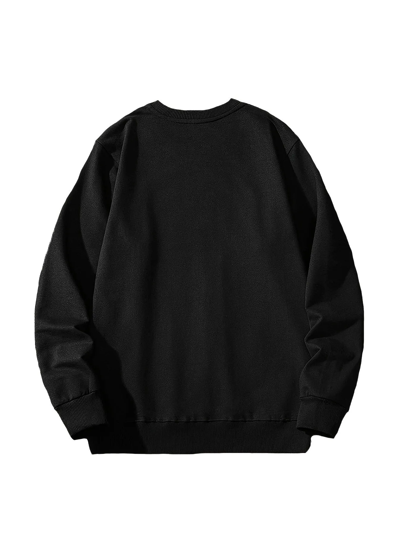 Men's Astronaut Planet Print Autumn Crewneck Casual Sports Sweatshirt