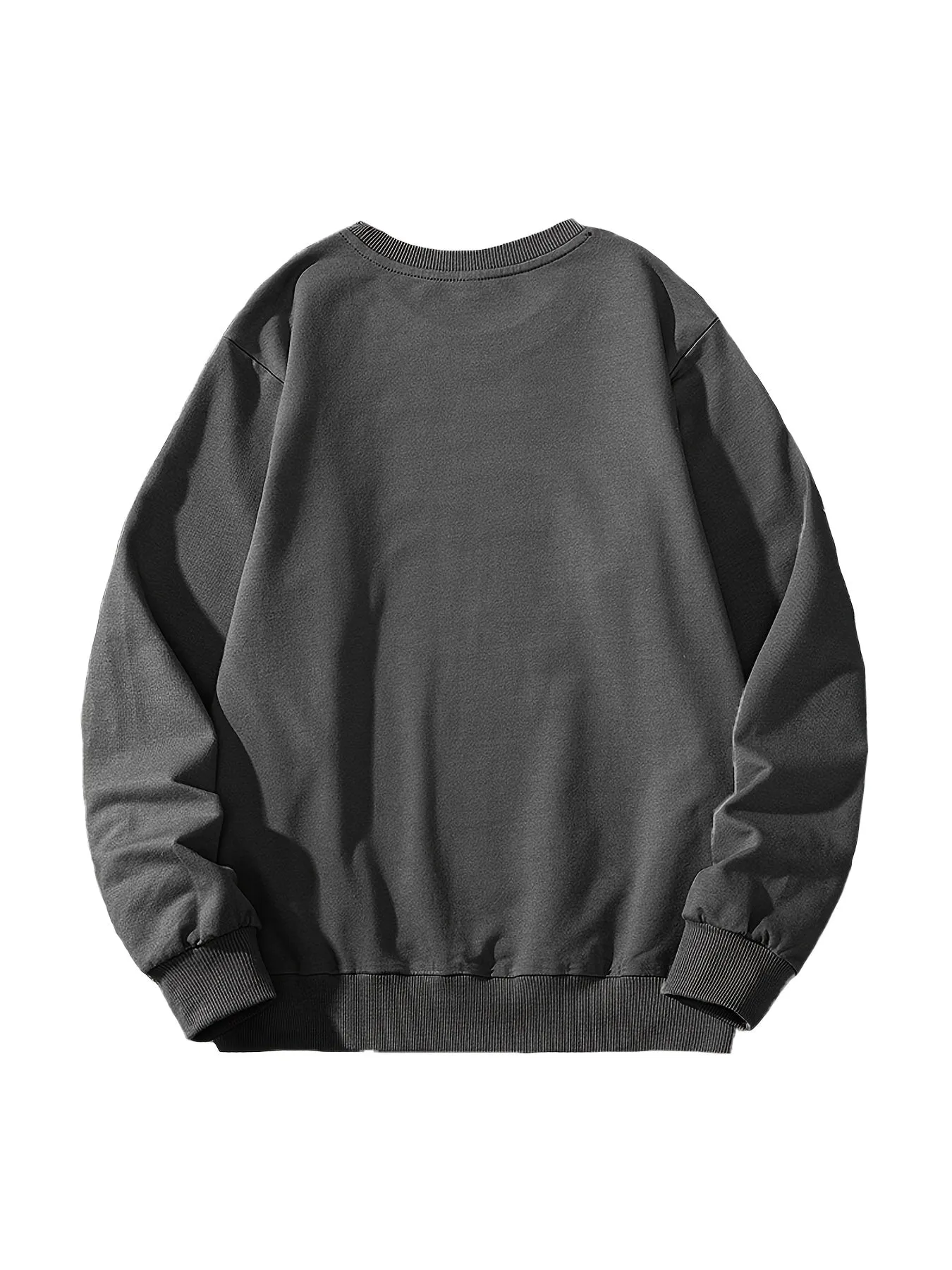 Men's Astronaut Planet Print Autumn Crewneck Casual Sports Sweatshirt