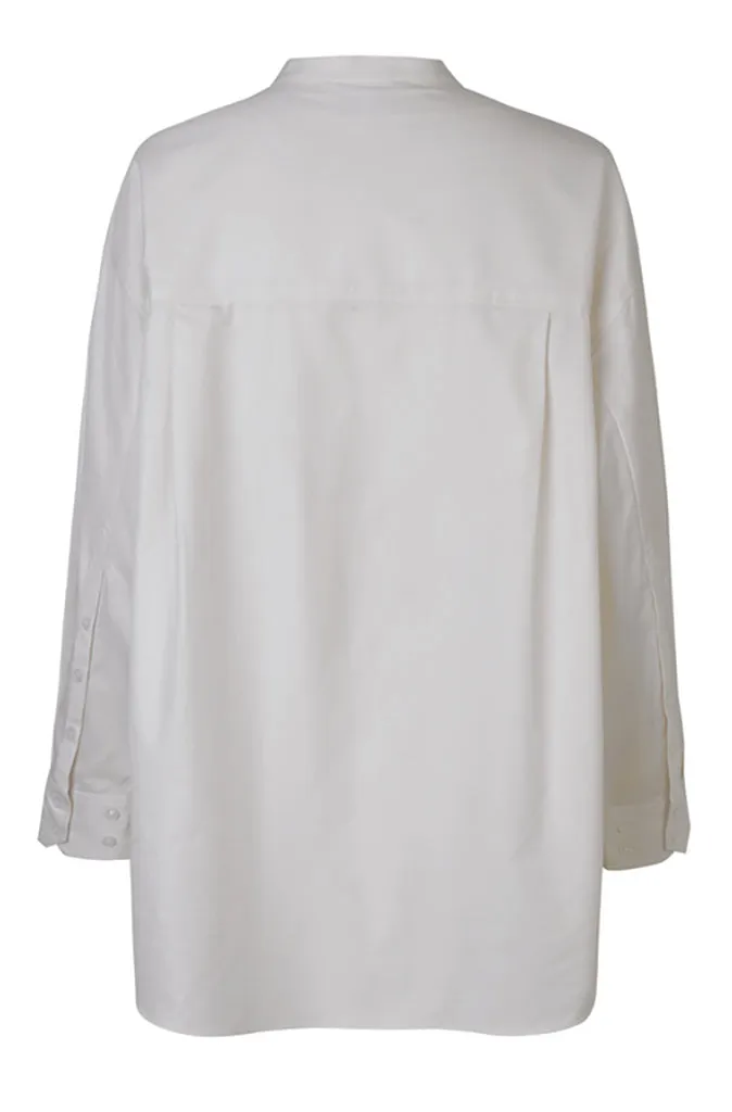 Second Female Josy Oversized Shirt in Egret