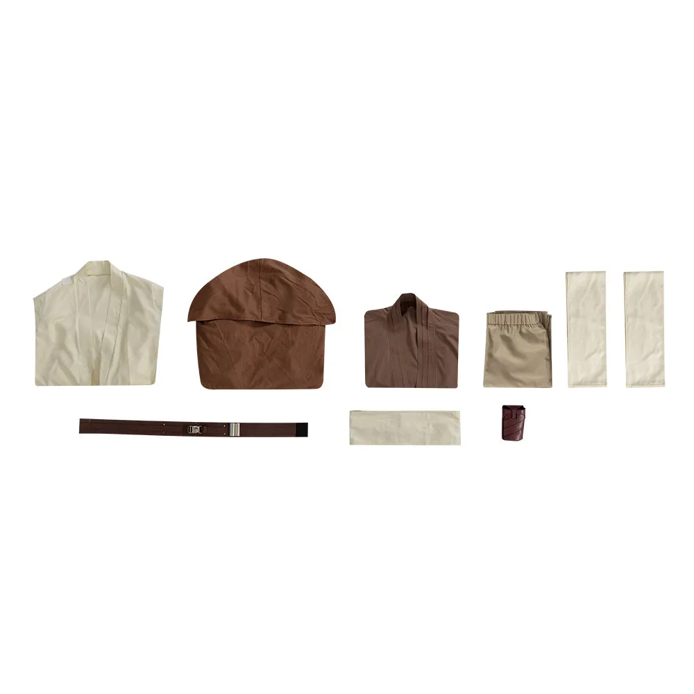 Star Wars Obi-Wan Kenobi Cosplay Costume Kenobi Jedi Robe Suit Full Set