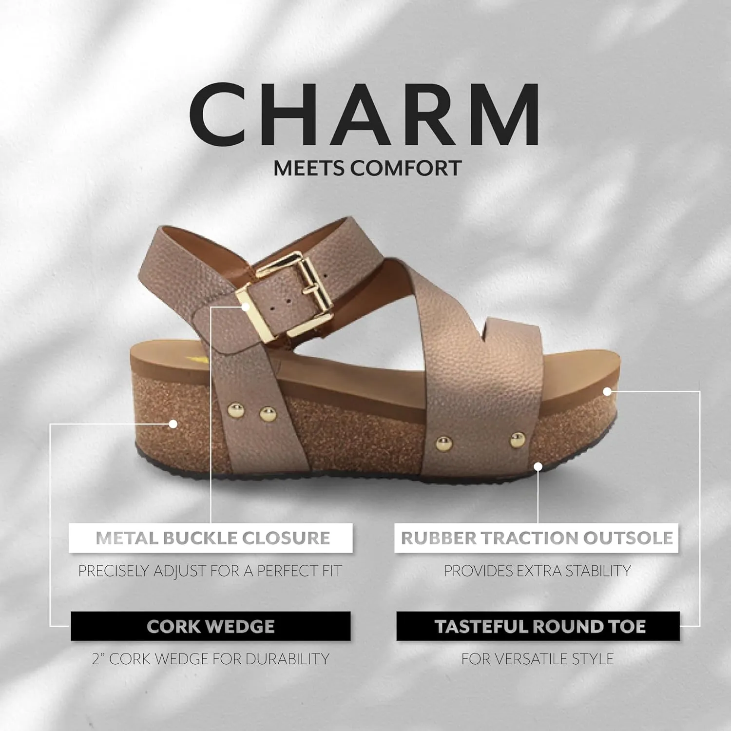 VOLATILE Women's Biloxi Wedge Sandal