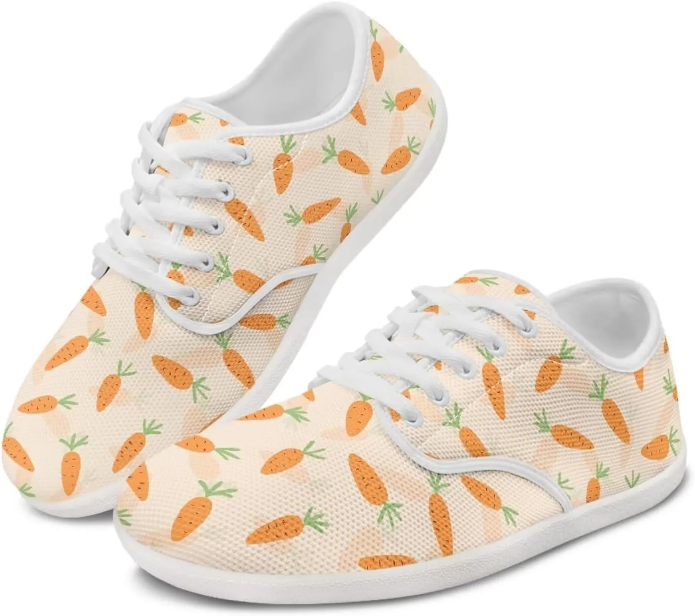 Women's Bunny Work Loafer Lace-Up Tennis Shoes Low Top Running Sneakers Driving Walking Shoe