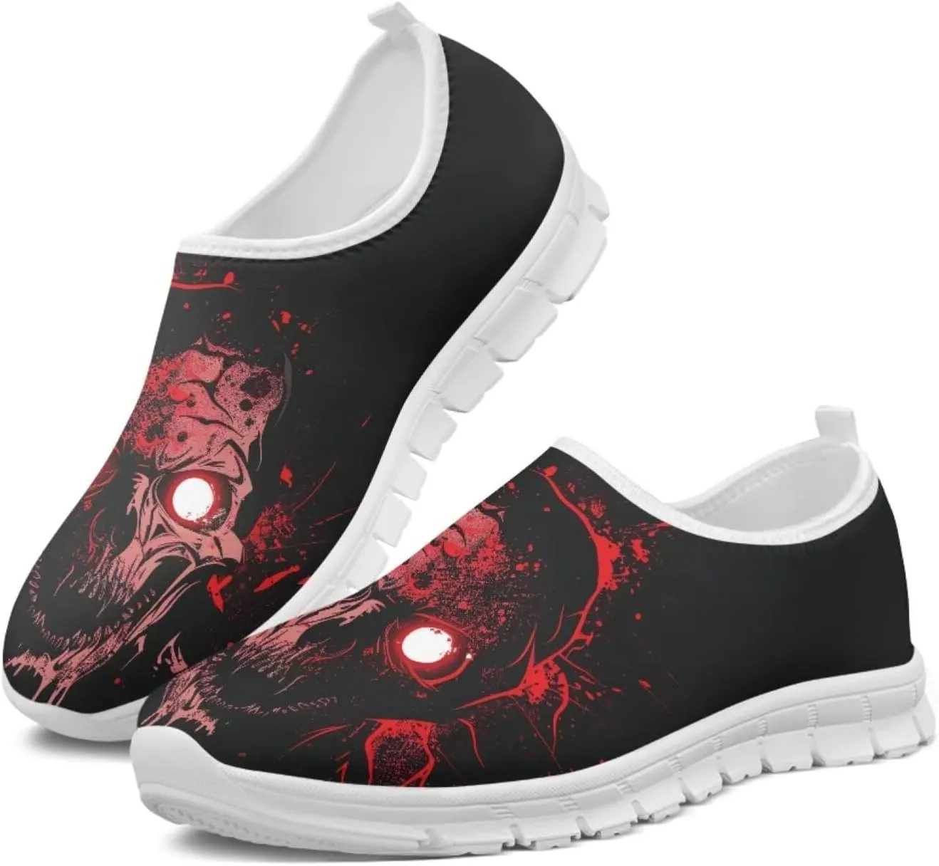 Women’s Loafers Stylish Slip On Low Tops Fitness Non Slip Gym Sneakers Comfort Casual Lightweight Walking Shoes for Workout Dressy